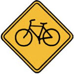 bicycle crossing sign