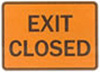 exit closed sign