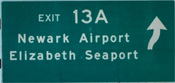 freeway guide sign exit