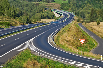 How do I enter a freeway?