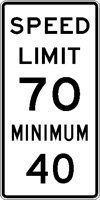 maximum minimum speed limit