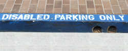 Pavement Marking: Blue Curb