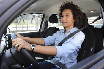 properly sitting in your vehicle