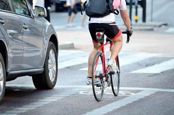 sharing the road with bicycles