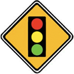 signal ahead sign