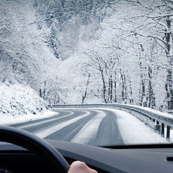 snowy road