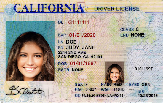 California driver license